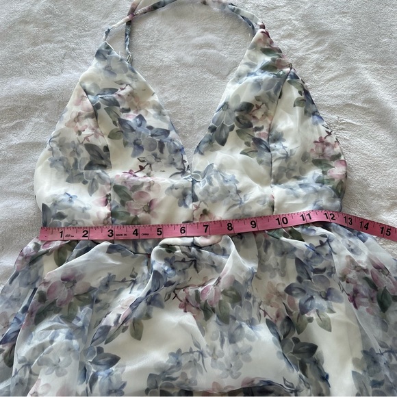 Lulus Effortless Evening Ivory Floral Print Sleeveless Maxi Dress - Picture 9 of 11